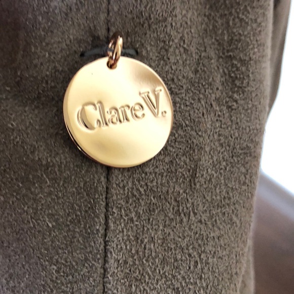 Clare Vivier Petit Henri Gray Suede NWT - Picture 7 of 7